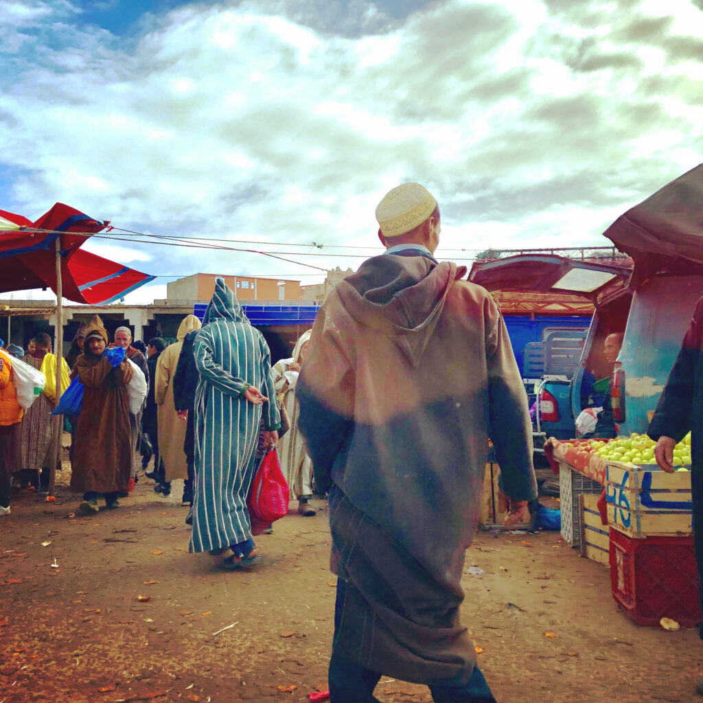 Un marché - souk - au Maroc